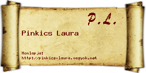 Pinkics Laura névjegykártya